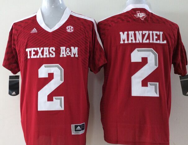 NCAA Youth Texas A M Aggies Red #2 Manziel  jerseys->youth ncaa jersey->Youth Jersey